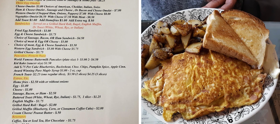 Pete's Snack Bar Menu