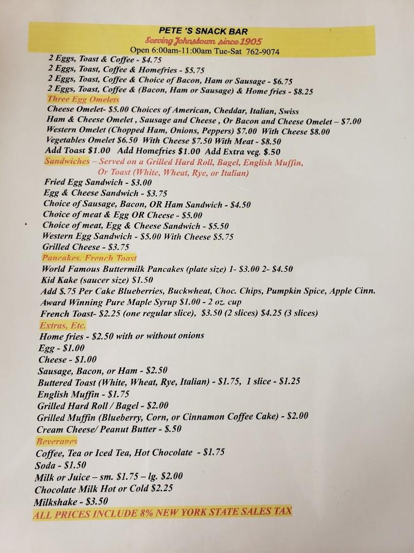 Pete's Snack Bar